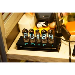 Desk Table Clocks 4 bit IV11 VFD clock four-digit fluorescent tube driver board glow tube clock 230814