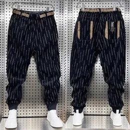 Pantaloni da uomo pantaloni palazzo alla moda abbigliamento hip hop a strisce abbigliamento di alta qualità pantaloni di marca unici nuovi pantaloni da jogger di cotone z230815