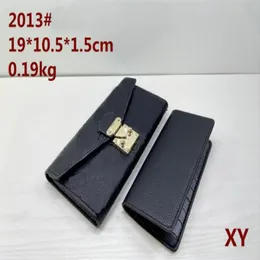 fashion designer 2pcs set Embossing credit card bags Damier leather holders high quality famous classical women holder coin purse 255p