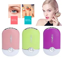 Falska ögonfransar USB Mini Fan Eyelash Dryer Air Blower Limma snabbt Dry False Eye Lash Extension Mascara Dryer Portable Makeup Tools Nail Art 230814