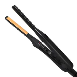 2-in-1 Professional Mini Hair Stravenener and Curler- 손쉬운 스타일 및 교정을위한 작고 얇은 접시