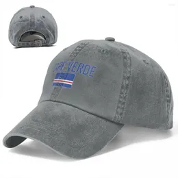 Ball Caps Flag Of CAPE VERDE Baseball Unisex Soft Casquette Cap Fashion Denim Hat Vintage Adjustable Dad