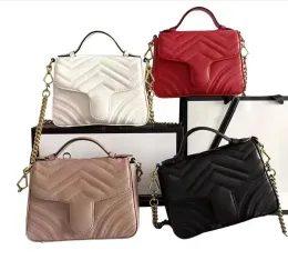 5A подличные кожаные дизайнеры сумки золотой цепной мешки на плечах нового стиля женщин кросс -кусочки сумочки кошелек женская сумка для мессенджера высокое качество
