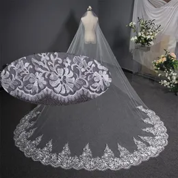 Bridal Veils Beauty Przyjeżdża moda luksusowy ślub dla kobiet aplikacje z kości słoniowej koronkowe akcesoria w zasilanie