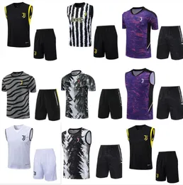 2023 2024 Nya Juve -spårningsdräkter Fotbollsträningsdräkt Juve Jogging Kit Chandal Futbol Survetement Foot Short Sleeve Sportswear