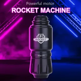 Dövme Makinesi Profesyonel Kısa Mini Roket Seti Motor 8V 9000RPM RCA Arayüz Otomatik Döner Strok 36mm Pen Kit 230814