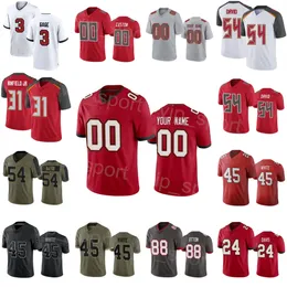 Team Football 45 Devin White Jersey 31 Antoine Winfield Jr 24 Carlton Davis III 3 Russell Gage 88 Cade Otton 54 Lavonte David Vapor Untouchable Color Men Kids