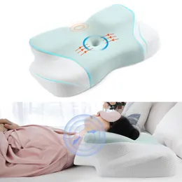 Kudde Cervical Memory Foam Kudde Konturkuddar för nack- och axelsmärta Ergonomisk ortopedisk kudde för sido bakre mage Sleeper 230812