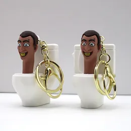 toilet man camera man Audio Man keychain New adhesive doll toy game peripheral pendant Cell Phone Charms