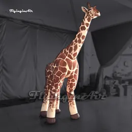 wholesale Large Real Inflatable Giraffe Animal Balloon With Long Neck For Circus And Zoo Decoration