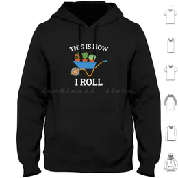 هوديز الرجال مضحك البستاني-الخنازير و Wheelbarrow Hoodie Cotton Long Sleeve Gardener Gardening هذا هو كيف