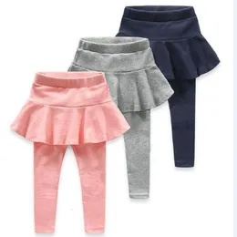 Trousers Girl Legging Skirtpants Cake Skirts Baby SpringAutumn Warm Leggings Children's Girls Boots For 25 Years Kids 230812