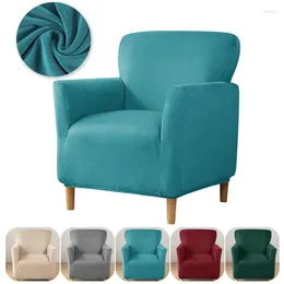 Coperture per sedie Colori solidi Copertina di velluto Copertura Slagno Sletblair Case Elastico Single divano per Study Bar Counter Living Room