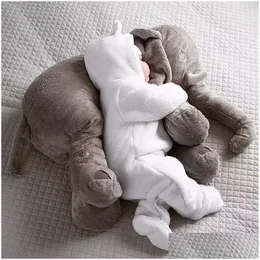 Stuffed Plush Animals 65Cm Elephant Toy Baby Slee Back Cushion Soft Pillow Doll Born Playmate Kids Birthday Gift T191111 Drop Deli Dhxdw