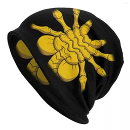 Beralar Facehugger Canavar Beanie Cap Unisex Kış Bonnet Femme Örgü Şapkalar Serin Açık Mekan Korku Uzaylı Kafataları Beanies Erkek Kadınlar İçin Kapaklar