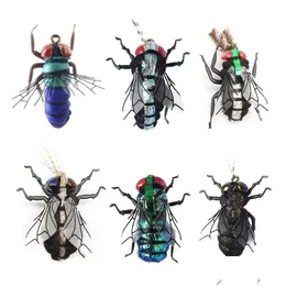 Betar lockar fluefiskflugor set 12 st mygghusflugor realistiska insekt lockar för öring kit flyfishing 220302 droppleverans spor dhwlg