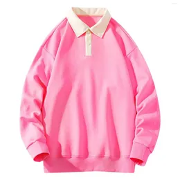 Magliette da uomo maglione vintage gallo sciolto gallo coppia costume t-shirt dolce felpe rosa in giro rosa donne donne primaverili a maniche lunghe autunno corea