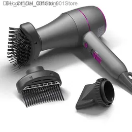 1800W hair dryer for quick drying with 2-in-1 concentrator and styling accessories 3 hot and cold buttons hot air brush Z230815