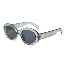 Gafas de sol de diseñador de moda CEL 40238 Marca para hombres y mujeres Gafas ovaladas con montura pequeña y exprimida Gafas de sol polarizadas UV 400 de primera calidad
