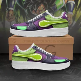 Fashion Men Women Anime Casual Shoes Casual Sneakers Broly Air Power Italia MANGA POPOLA PIENA Top Top Coppia Coppia Custom Fitness Fitness Athletic Shoes MN2105 Eu 36-48