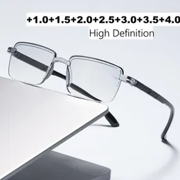 Sonnenbrille Randless High Definition Lesebrille Ultraleich transparent Hyperopie Brillen für Männer Frauen Mode weit Sehne Brillen