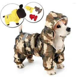 Dog Apparel Pet Waterproof Raincoat Reflective Coat Outdoor Soft Breathable Clothes Rainwear Various Sizes Puppy Items