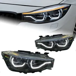 Estilo de carro para bmw f34 série 3 gt 3gt 20 13-20 20 com luzes xenon led luzes diurnas luzes dianteiras de neblina