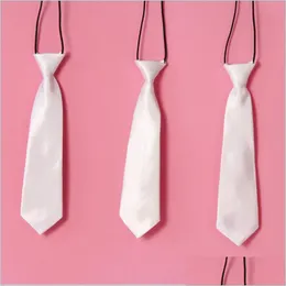 Ties cravatte sublimazione bianca bambini bianchi adt tie trasferimento cuore stampa fai da te materiale consumatori personalizzati all'ingrosso 184 r2 drop drop dhe4o