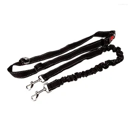 Hundhalsar Infällbart promenad koppel slips ut kabel som kör i midjan stor elastisk utdragbar händer fritt långa nylon kopplar små hundar