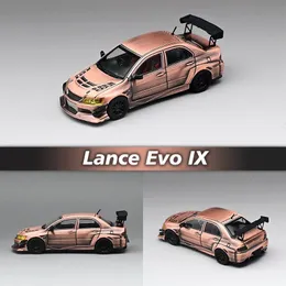 Diecast Model CM 1 64 Evo Lancer Evolution IX Pronze Diorama Car Collection Miniature Carros Toys 230814