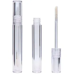 5 ml leere Lippenstift -Röhrchen Kreis Transparente Lipglossrohre Hohlkopf 4 Sytles Zauberstab Röhrchen Klare Flaschen