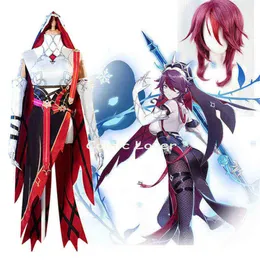 Genshin Impact Rosaria Cosplay Costumes Sexig unisex -spelroll som spelar kläder full set av hög kvalitet kvinnor halloween uniform j220330k