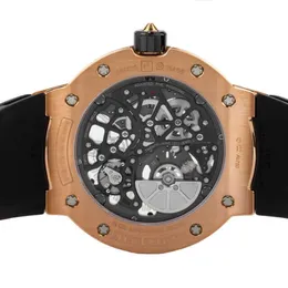 Richarmilles Relógio Mecânico Esportivo Suíço Relógios Automáticos Richarmillesr Rm 033 Automático 45mm Ouro Rosa Relógio Masculino com Pulseira Rm033 An Rg HB5L