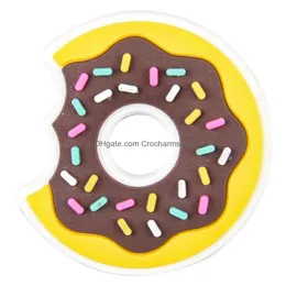 Schuhteilezubehör Süßes Süßes Lutscher Früchte Süßigkeiten Donut Charms for Craft Accessoire Drop Delivery -Serie zufällig