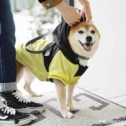 Camera per cani vestiti per petatore per cucciolo con cappuccio di pioggia per la felpa con resistenti alle intemperie per abiti da cane di grandi dimensioni costume HKD230814 HKD230814