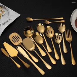 Dinnerware Sets Mirror Reflection Stainless Steel Knife Fork Spoon Tableware Cutlery Set Kitchen Utensils Rust Prevention