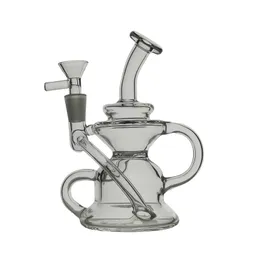 NMH-6/7 Hookahs Glass Bong Recycler Paling Water Rura Rip Rip z stawem 10 mm