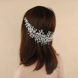 Başlıklar Gelin Başlıkları Parlak Rhinestones ile Düğün Gelinler İçin Saç Aksesuarları Kadın Mücevher Bandı Altın Gümüş Fascinators