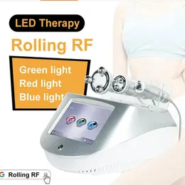 Tragbare RF 360 -Grad -Rotation Vakuum RF -Therapiemaschine für die Gesichtshebewalze RF 360 Funkfrequenz Körperschleiftungsmassagemaschine