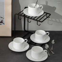 Filiżanki spodki Espresso Milk do kawy Puchar Podwójne szkło wielokrotnego użytku Estetyczne mieszanie Caneca Ceramica Kitchen Bat