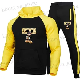 Luxury Men's Designer Tracksuit Sweat hoodie Autumn winter clothes Mens Fashion Tracksuits Jogger Suits Jacket Pants Sets Print ccie for mens sportswear T230814