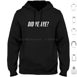 Erkek hoodies sen evet? Uzun Kollu İskoçya İskoç Glasgow Scots Argo Komik Edinburgh Glaswegian Pıtırtı