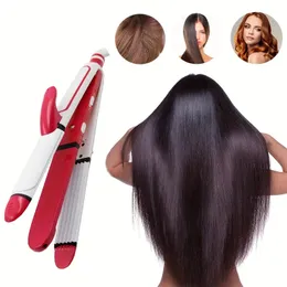 Multifunktionales Keramik Haar Curling Bügeleisen und Glätterung mit Crimper-Professionelles Haarstyling-Werkzeug für Salonqualitätsergebnisse