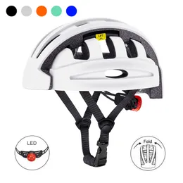 Capacetes de ciclismo dobrando o capacete masculino portátil Bike Road City City Bicycle leve com esqueleto 230814