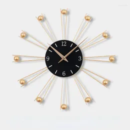 Zegary ścienne zegarowy salon dom prosty nowoczesny kreatywny montowany na ścianie restauracja bez uderzenia lekki luksus