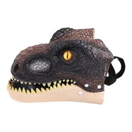 Маски для вечеринок подвижная маска динозавров с открытой челюстью Tyrannosaurus rex подарком на день рождения 230814