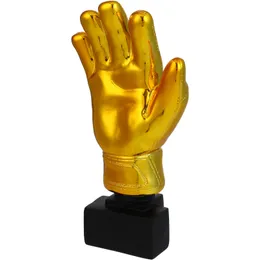 Decorative Objects Figurines Trophy Award Cup Trophies Soccer Gold Goalkeeper Winner Kids Golden Glove Sports Match Football Game Trophys Plastic Cups 230814