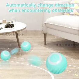 Smart Cat Toys Automatic Rolling Electric Cat Ball Interactive Toy for Pet Training Self-moving Kitten Toys Cat Accessories