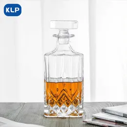 أدوات البار KLP Crystal Glass Decanter Seal مع غطاء نبيذ أحمر إبداعي نبيذ أجنبي زجاجة ويسكي زجاجة راقية 230814