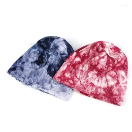 Berets Kids Fashion Tie Dye Beanie Hats вязаные красочные кепки для Kid Winter Bab